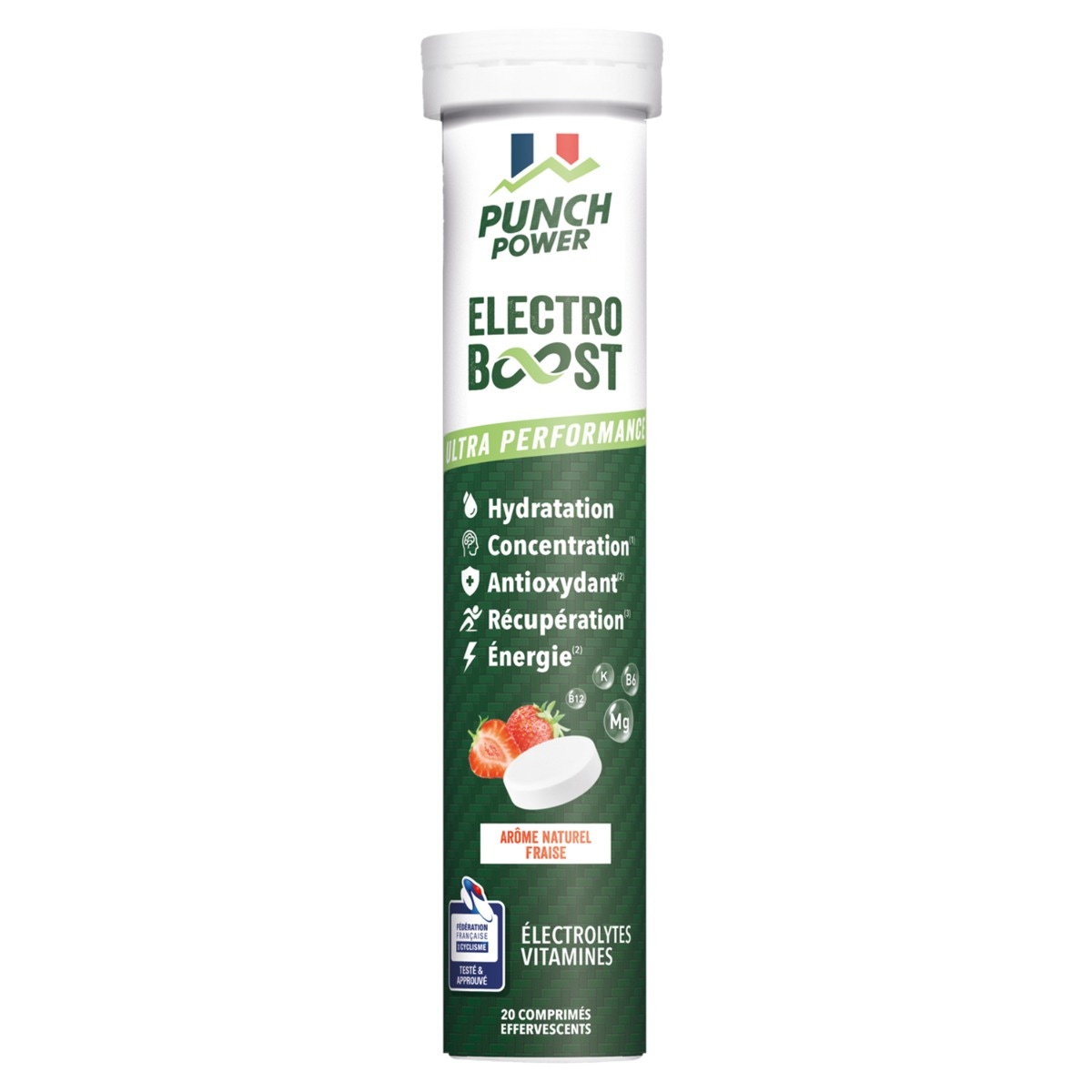 ElectroBoost Fraise les électrolytes punch power