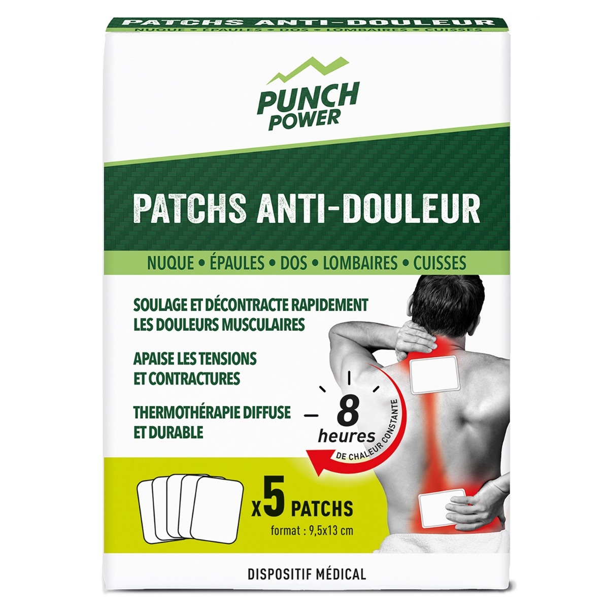 Patchs Anti-Douleur Thermothérapie - Décontractant musculaire