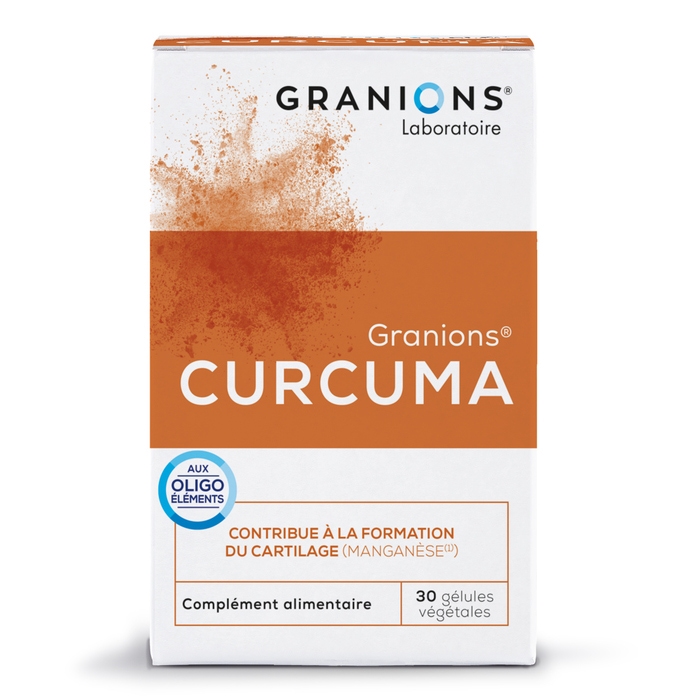 Granions Curcuma
contribue à la formation du cartilage
