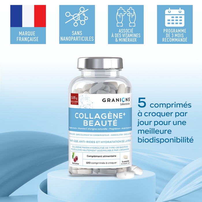 Collagène+ Beauté - Comprimé à croquer - Cerise