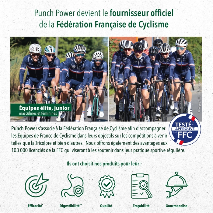 fournisseur officiel de la fédération française de cyclisme 
