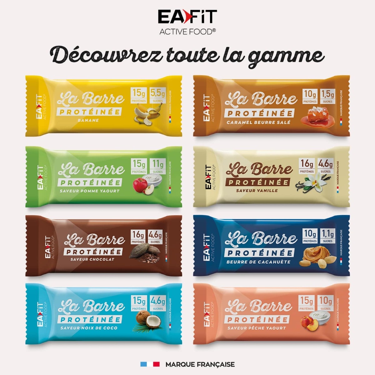 EAFIT La barre protéinée gamme complète