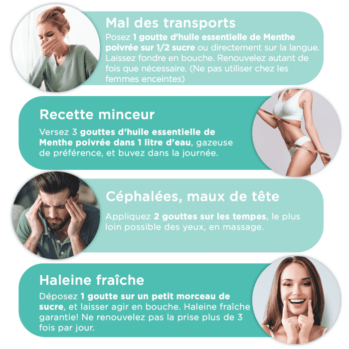 Huile essentielle Menthe Poivrée Bio