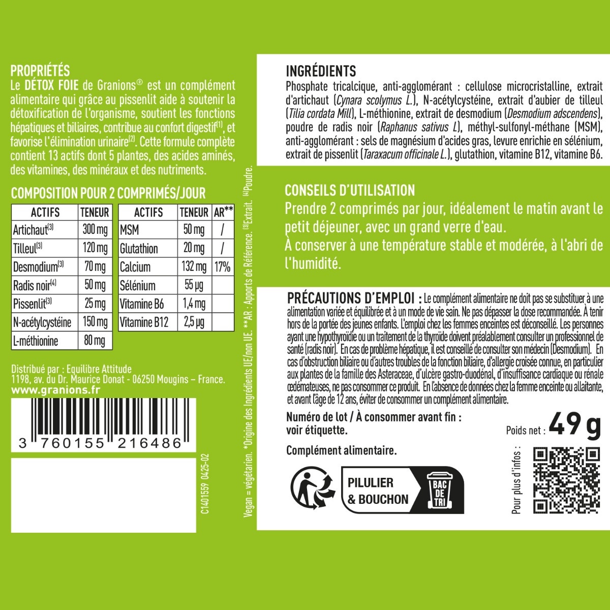 Granions - Détox foie