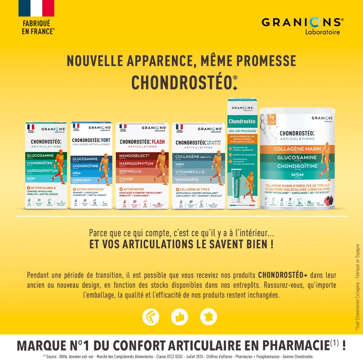 Chondrosteo flash - Bien être et mobilité articulaire - Terminez-en naturellement avec vos douleurs !