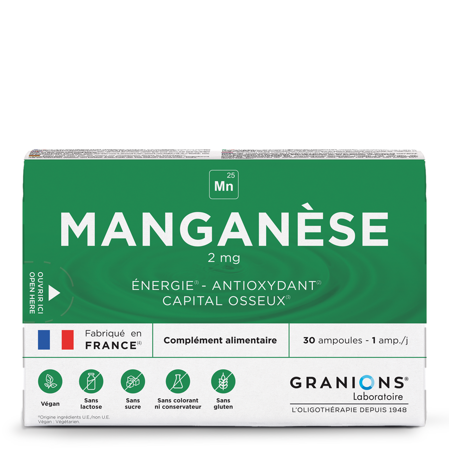 Manganèse - face