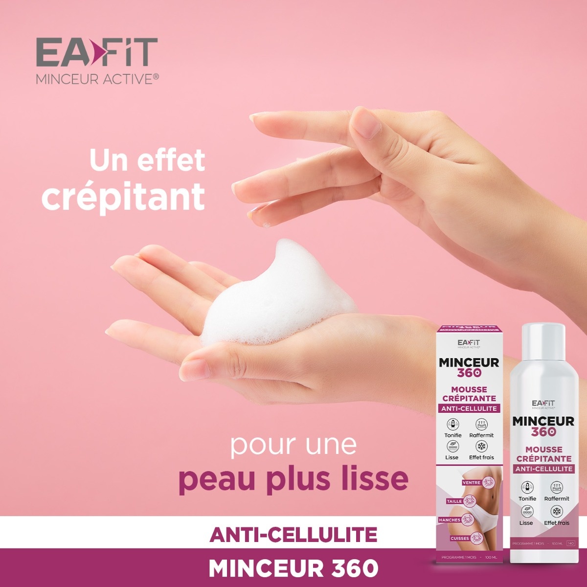 Mousse crépitante 360