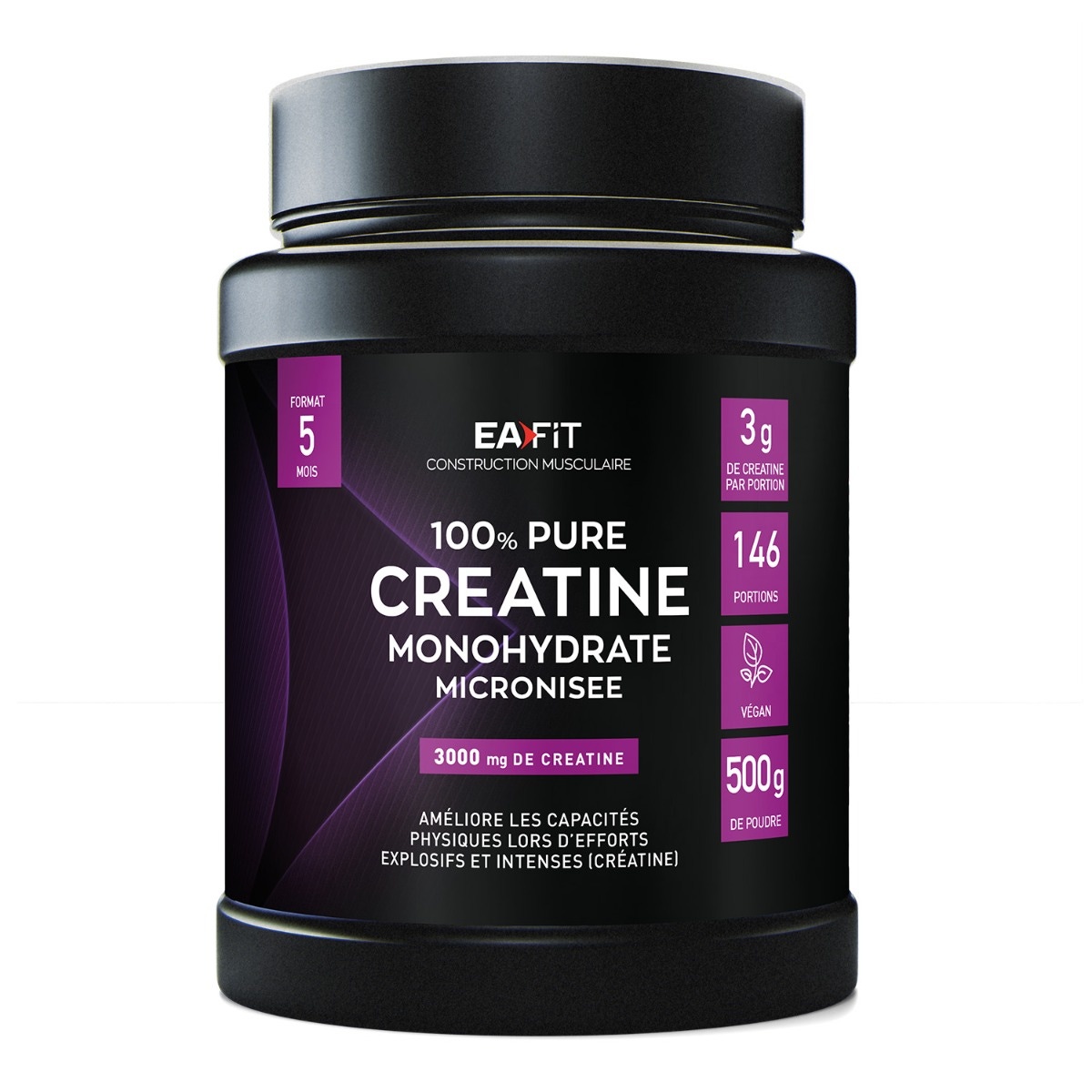 pure créatine -face