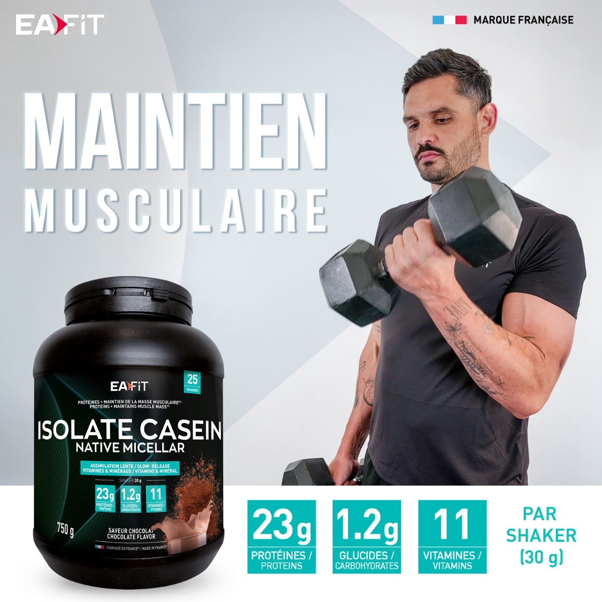 EA FIT - Isolate Casein Maintien Musculaire