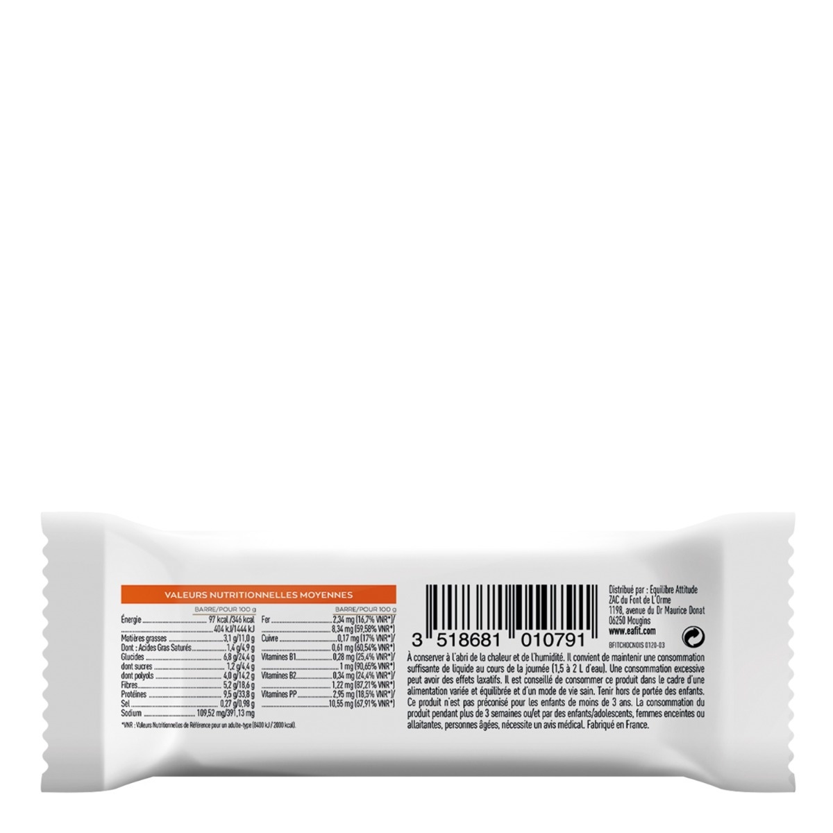 Barra EAFIT The Unit Fit - Chocolate con avellana