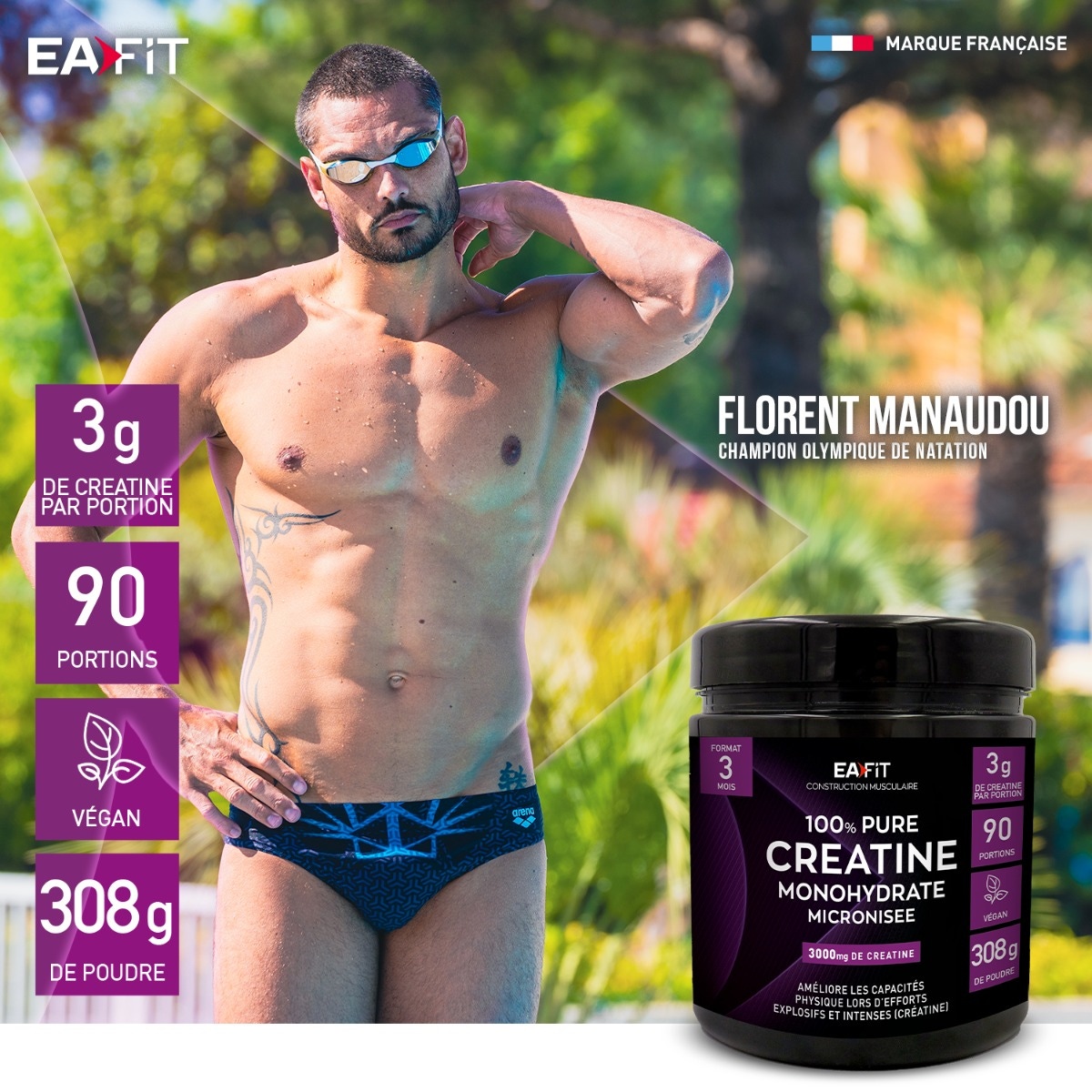 EAFIT CREATINA PURA 300 G POLVO