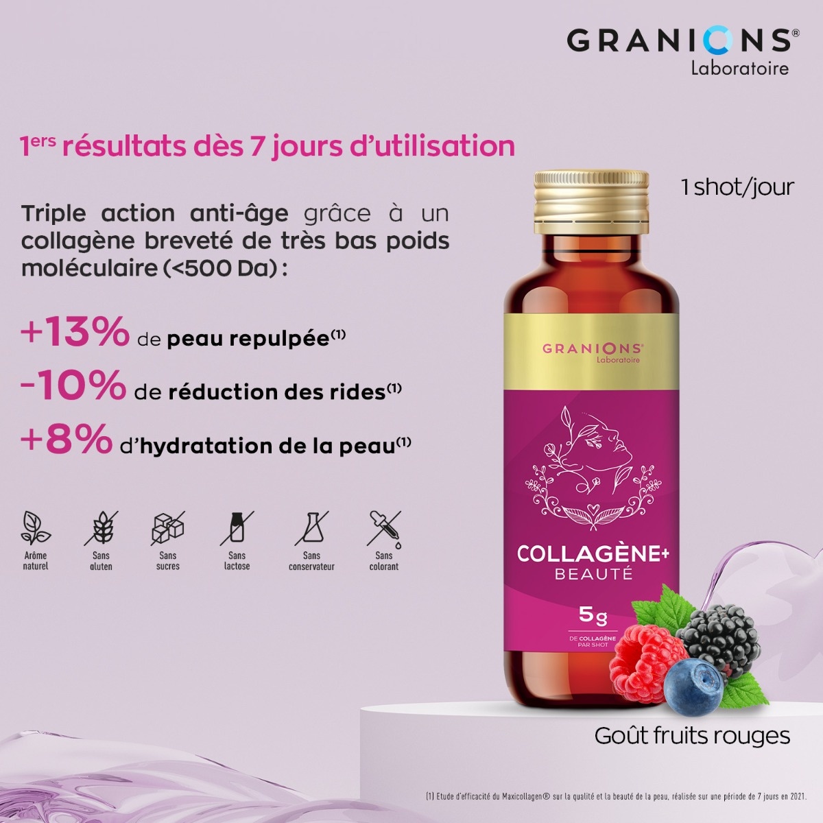 shot Collagene + beauté étude