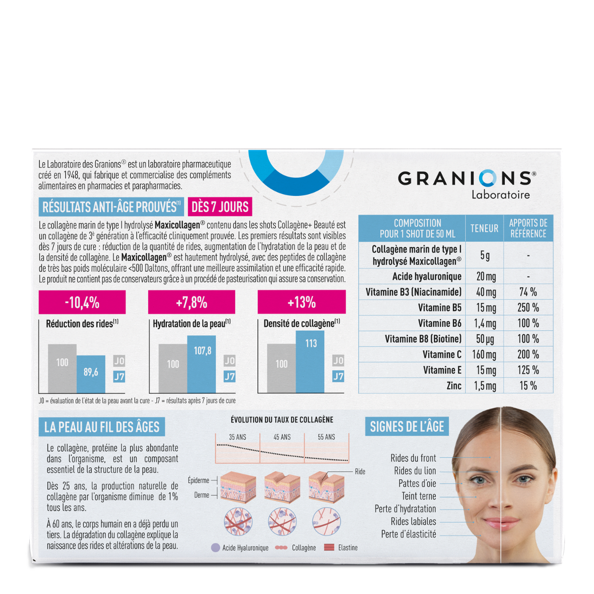 shot Collagene + beauté composition