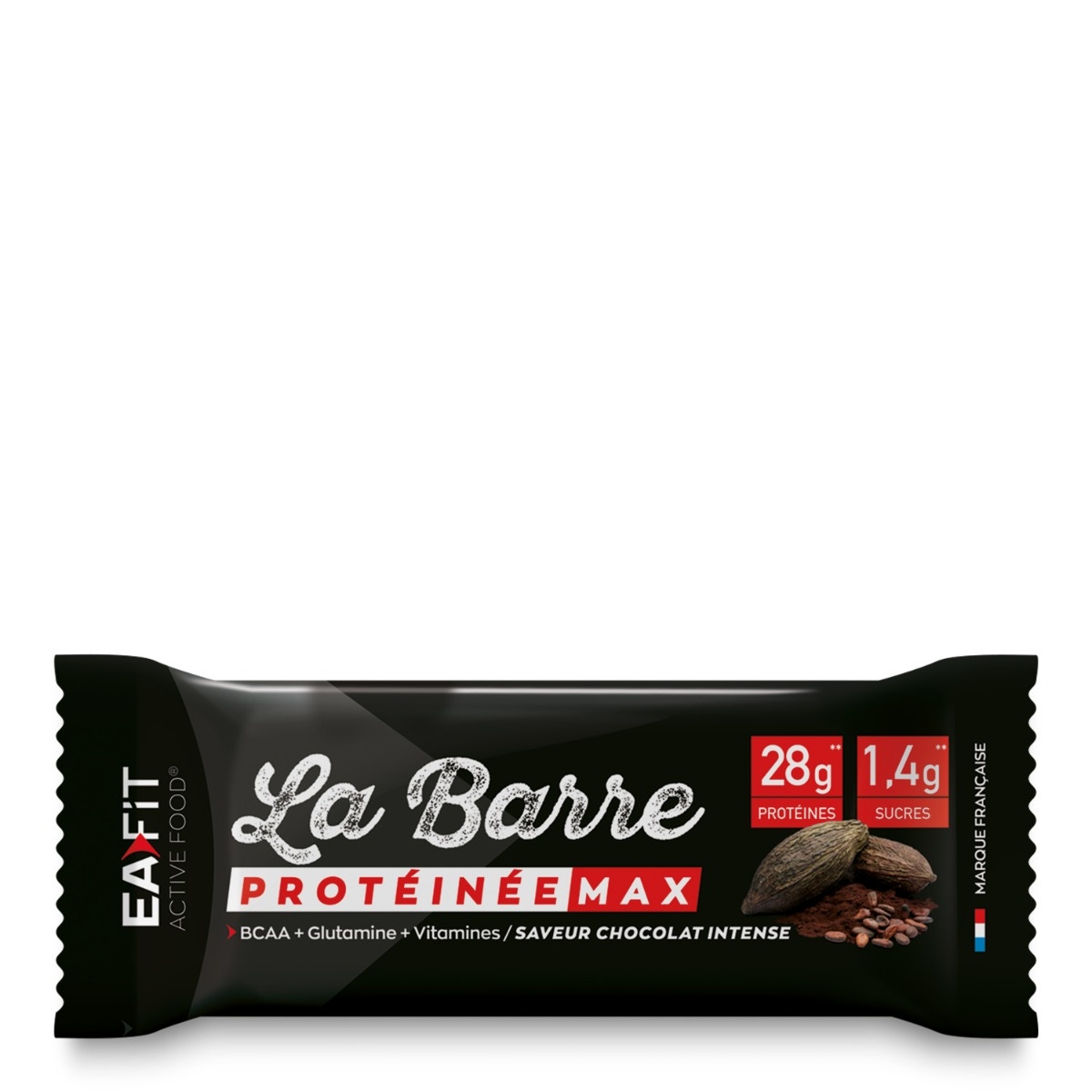 EAFIT La Barre Protéinée Max - 60 g - 28 g de protéines - Goute Chocolat - Idéale pour aider à prendre du muscle