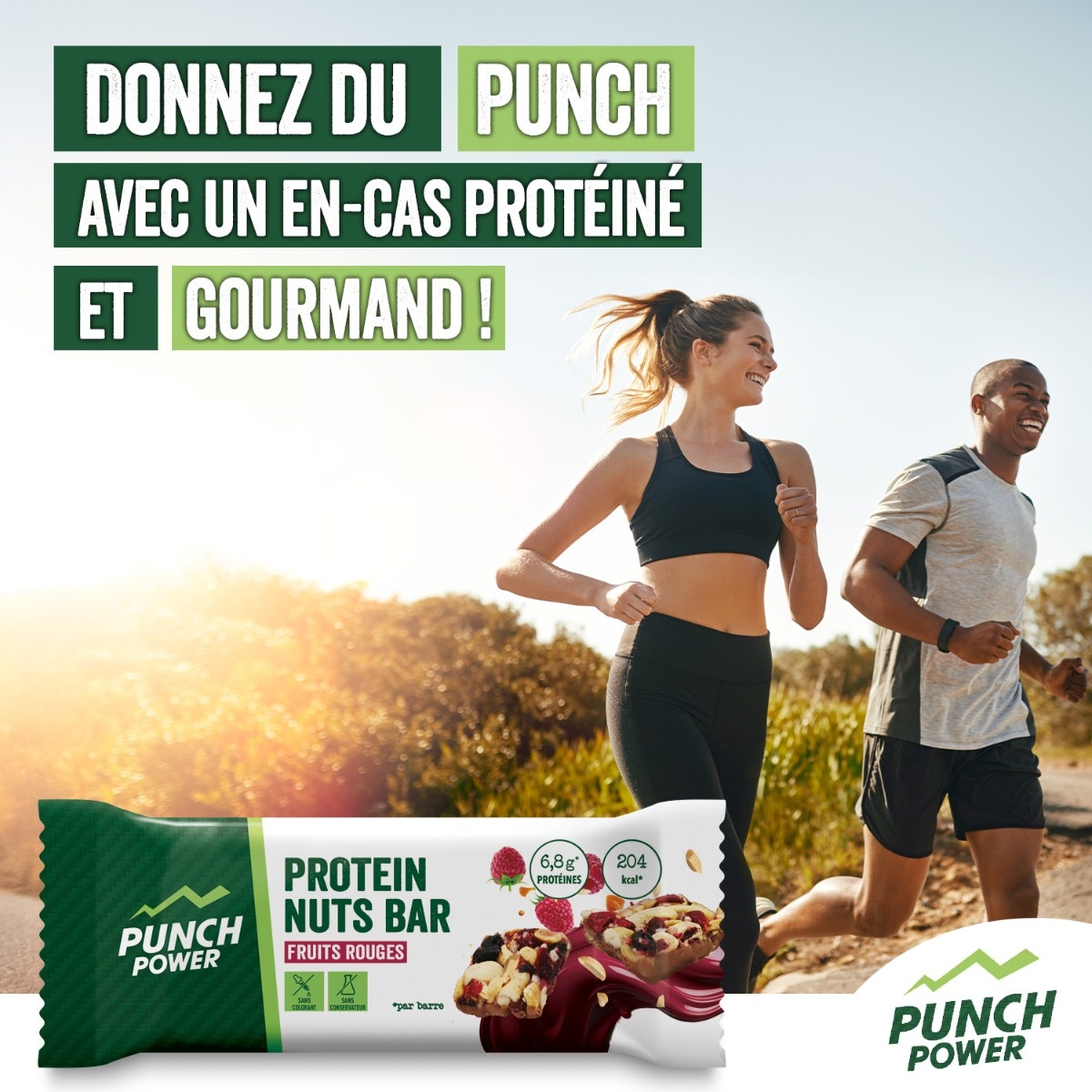 Punch Power - Barre protéinée noix & fruits rouges 