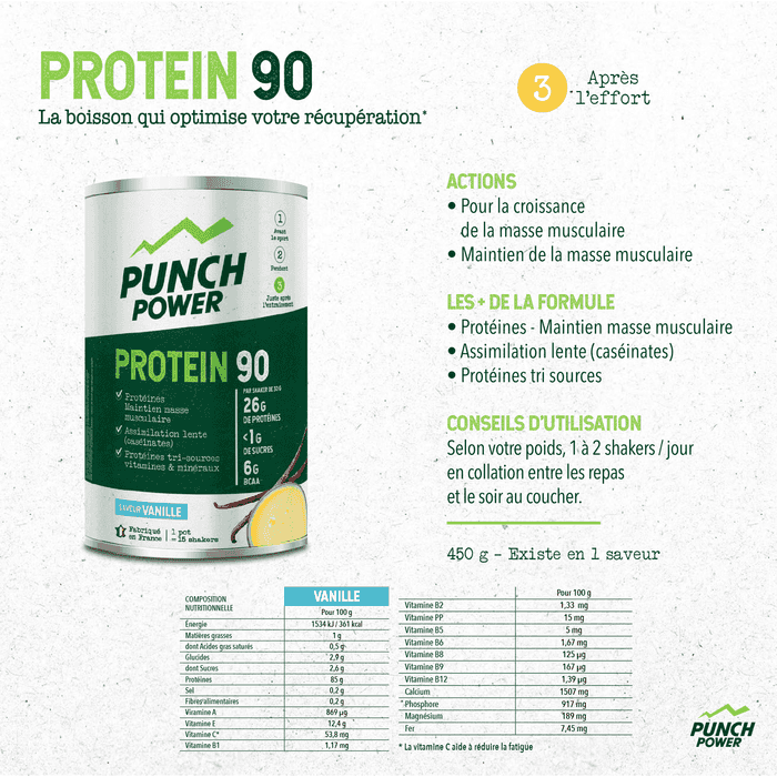 Punch Power Protein 90-450 g - Vainilla
